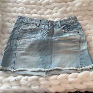 😁 TRex Light Blue Jean Skirt Small